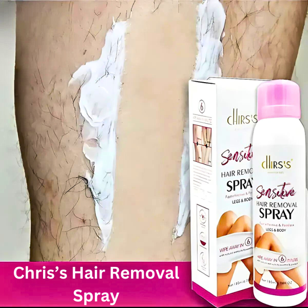 Chris’s Hair Removal Spray | Fast, Painless & Effective for Legs & Body