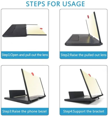 F3 Mobile Screen Magnifier | Large Display Amplifier for Eye Protection