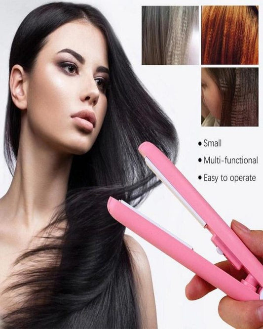 Mini Portable Hair Straightener | Smooth, Silky, Frizz-Free Hair (Boxed)